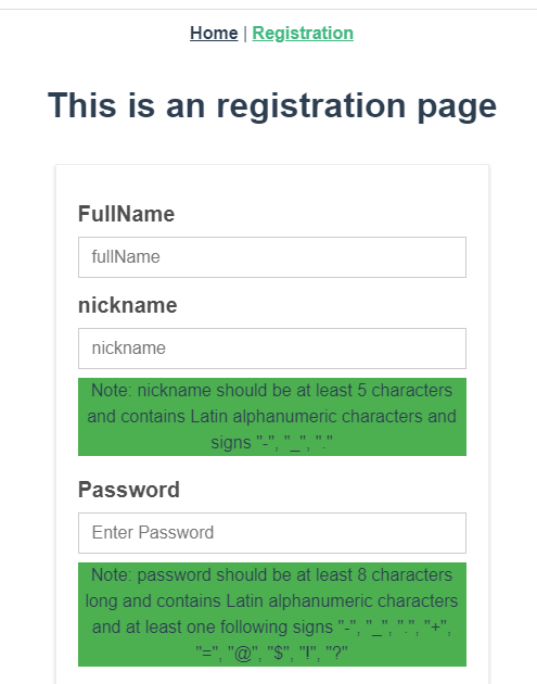 registration